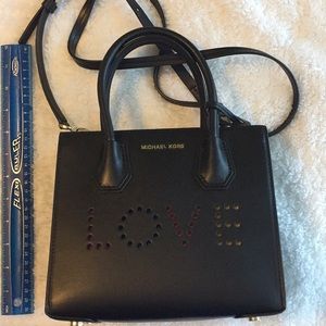 Michael Kors black Disco Bag Mercer